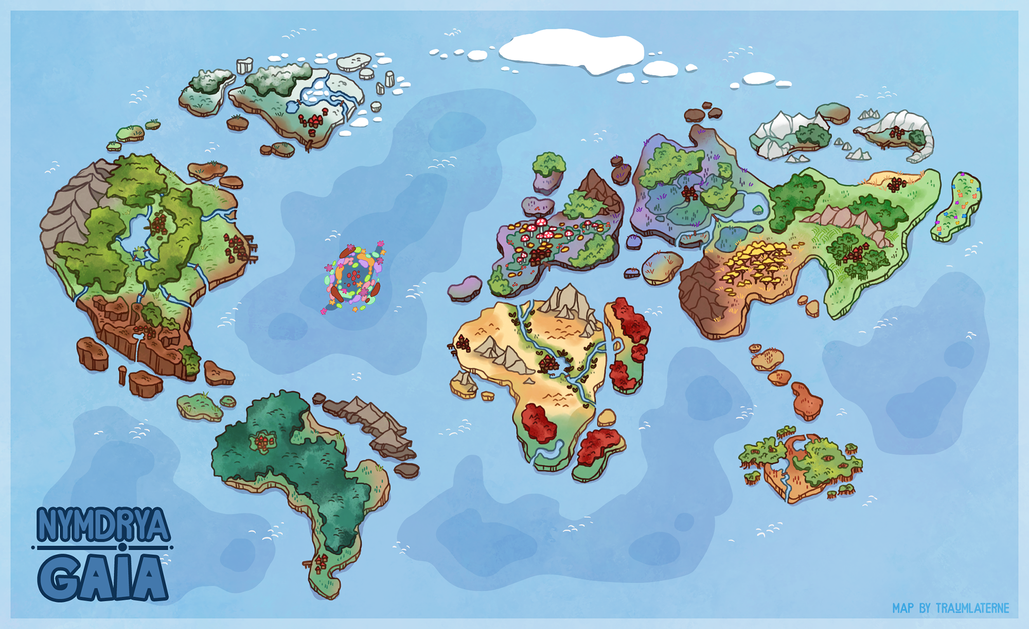 World Map of Gaia